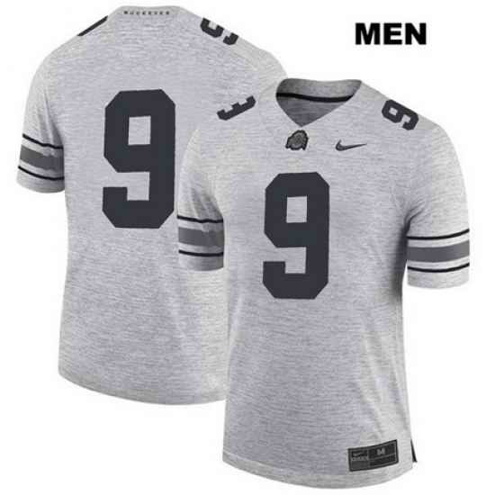 Binjimen Victor Nike Ohio State Buckeyes Authentic Stitched Mens  9 Gray College Football Jersey Without Name Jersey